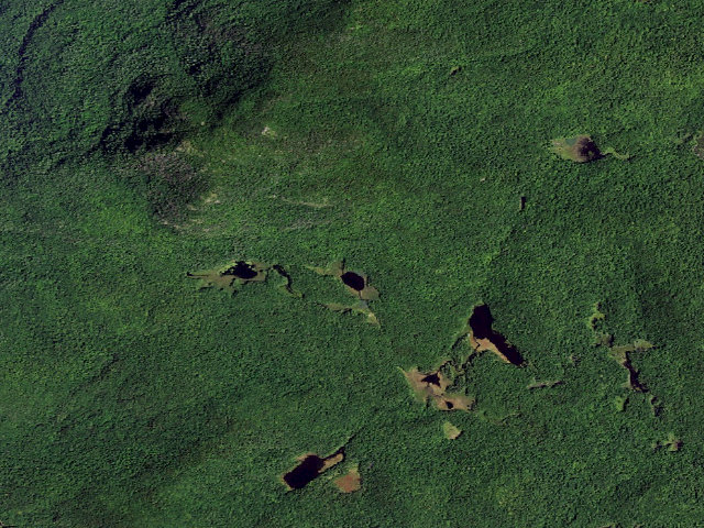 Aerial image of Black Mountain Ponds Campsite (Lake George Wild Forest)