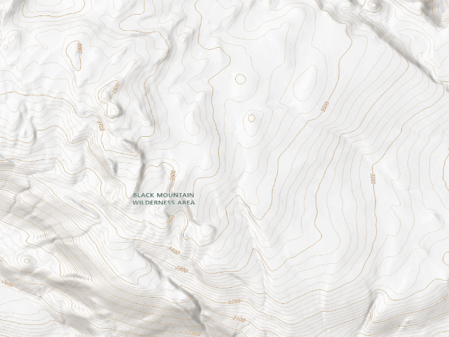 USGS topographic map of Black Mountain Wilderness