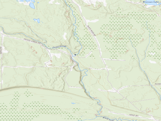 USGS topographic map of Black River State Forest Campground