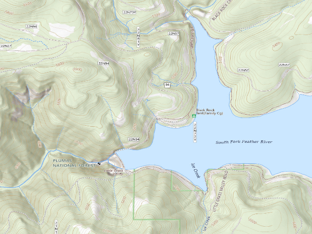 USGS topographic map of Black Rock (Cua)