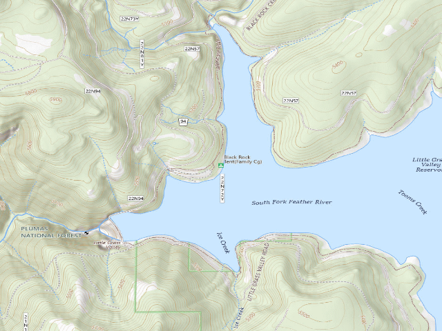 USGS topographic map of Black Rock Tent(Family Cg)