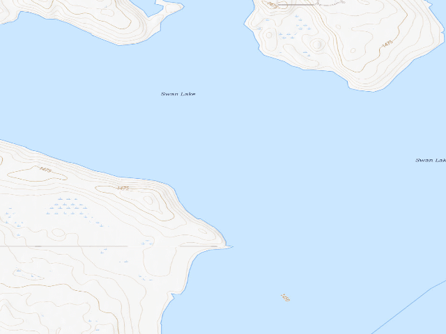 USGS topographic map of Black Swan WMA (Nelson County)