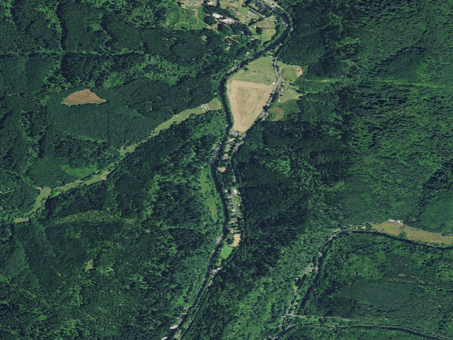 Aerial image of Blackberry Campground