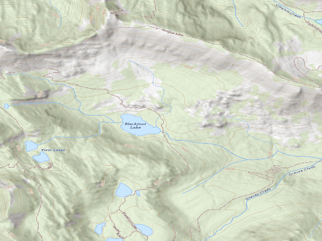 USGS topographic map of Blackfoot_Lake_002