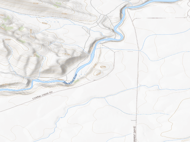 USGS topographic map of Blackfoot River