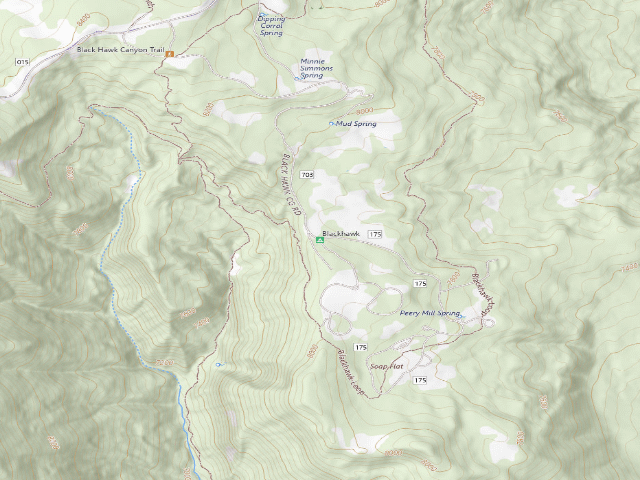 USGS topographic map of Blackhawk