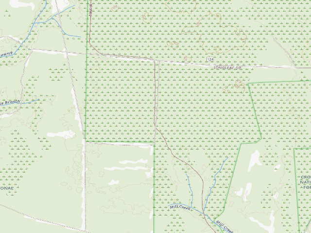 USGS topographic map of Blackjack Lodge Shelter