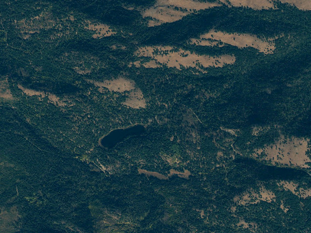 Aerial image of Blackpine Lake Campground
