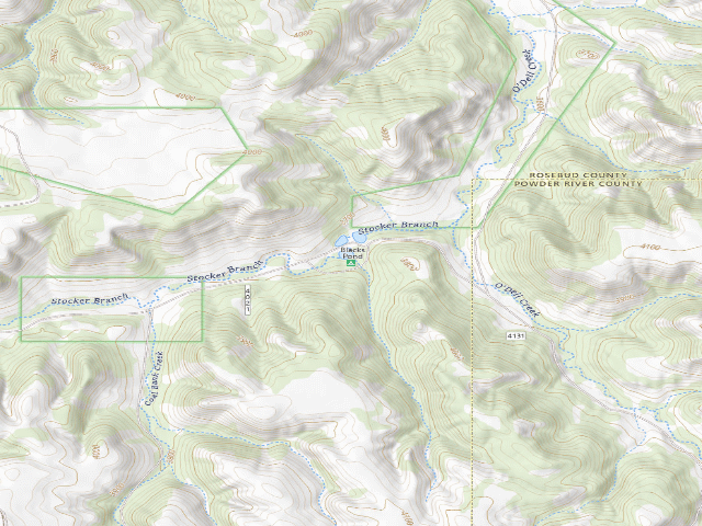 USGS topographic map of Blacks Pond