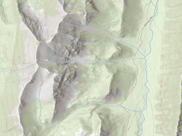 USGS topographic map of Blacktail 001