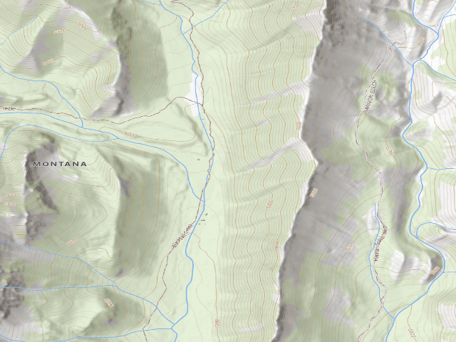USGS topographic map of Blacktail 003