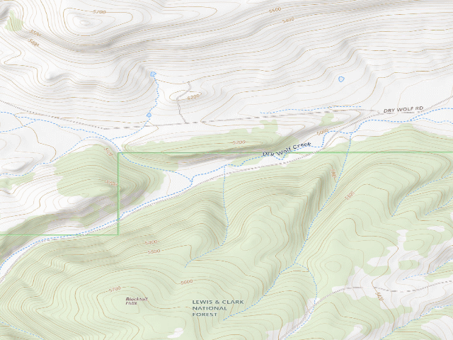 USGS topographic map of Blacktail Area Rd251-1