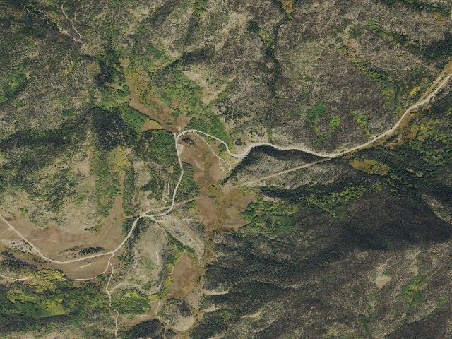 Aerial image of Blacktail Creek