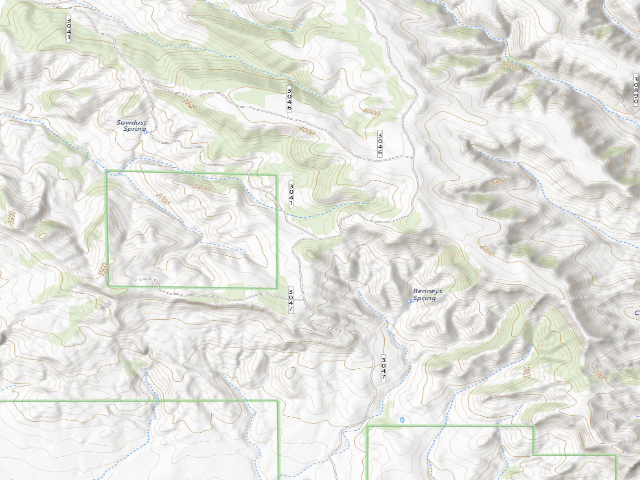 USGS topographic map of Blacktail Draw Loop