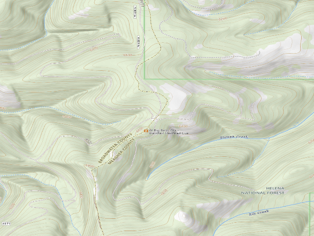 USGS topographic map of Blacktail Rd 4171 007