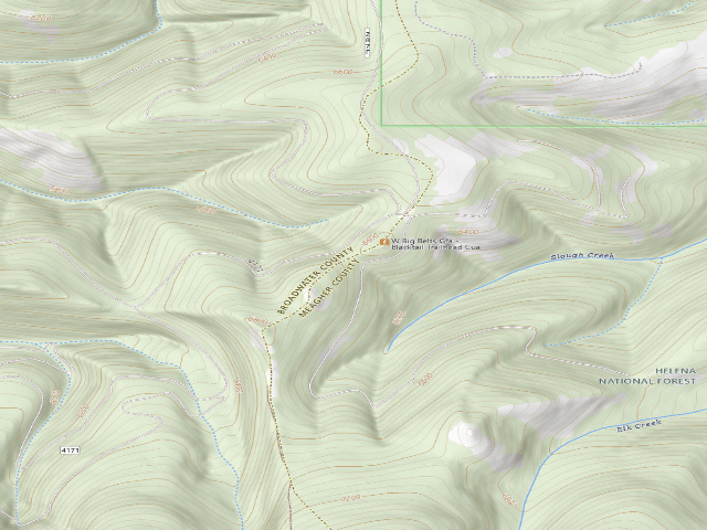 USGS topographic map of Blacktail Rd 4171 008