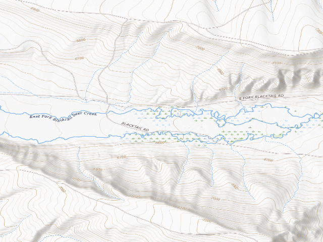 USGS topographic map of Blacktail WMA