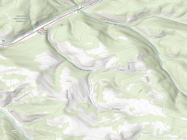 USGS topographic map of Blacktail04
