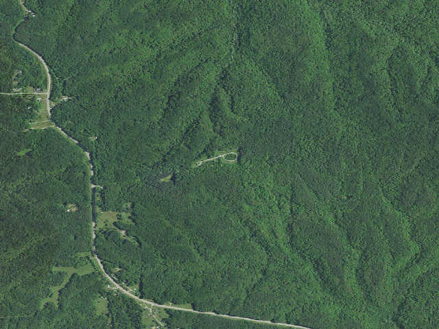 Aerial image of Blackwell Campground