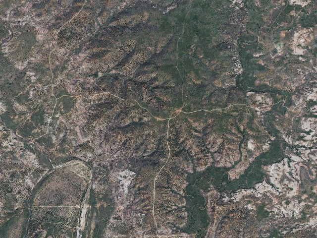 Aerial image of Blain Camp (Sandy Sanders WMA)