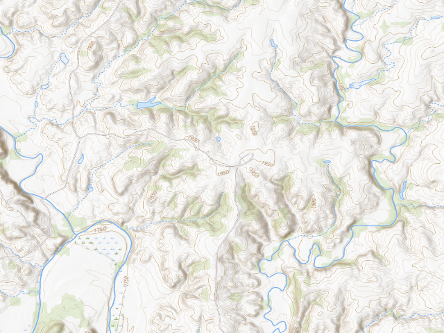 USGS topographic map of Blain Camp (Sandy Sanders WMA)