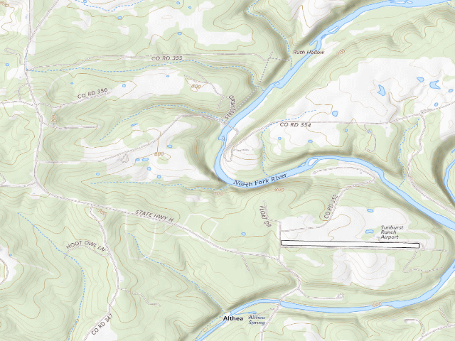 USGS topographic map of Blair Bridge Access