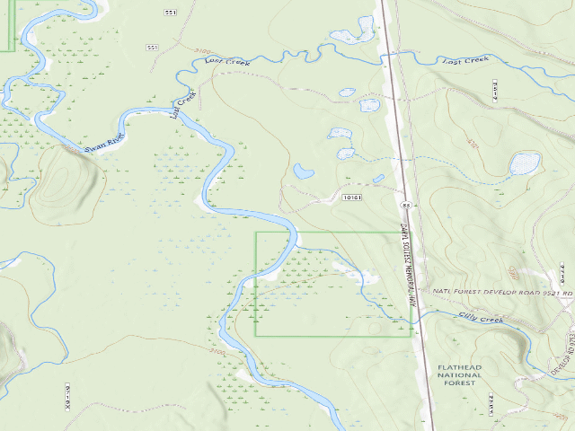 USGS topographic map of Blair Flats