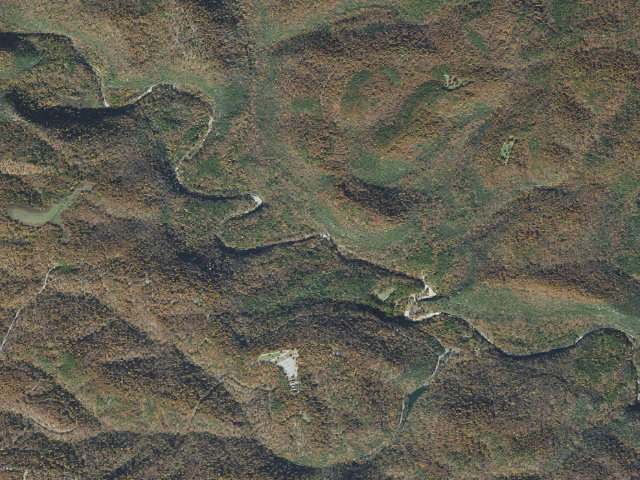 Aerial image of Blanchard Springs Recreation Area