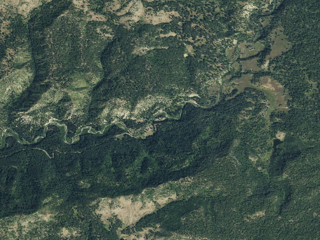 Aerial image of Blanco River Campground
