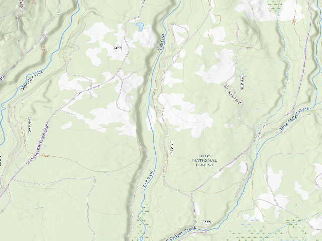 USGS topographic map of Blind Canyon 06