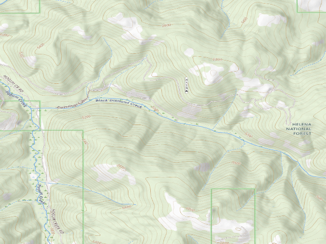 USGS topographic map of Blk Diamond Crk-Rd 4113-001D