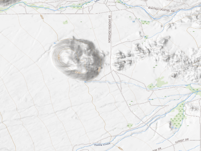 USGS topographic map of BLM Designated Campsite