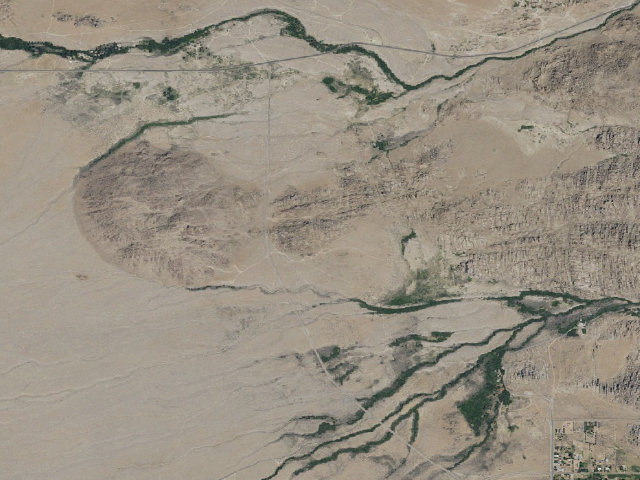 Aerial image of BLM Designated Campsite
