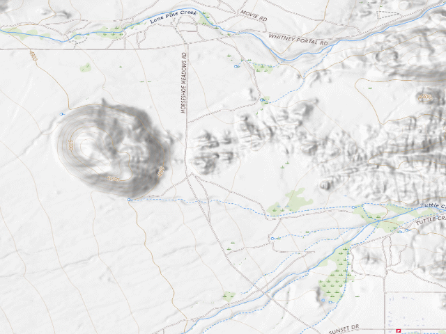 USGS topographic map of BLM Designated Campsite