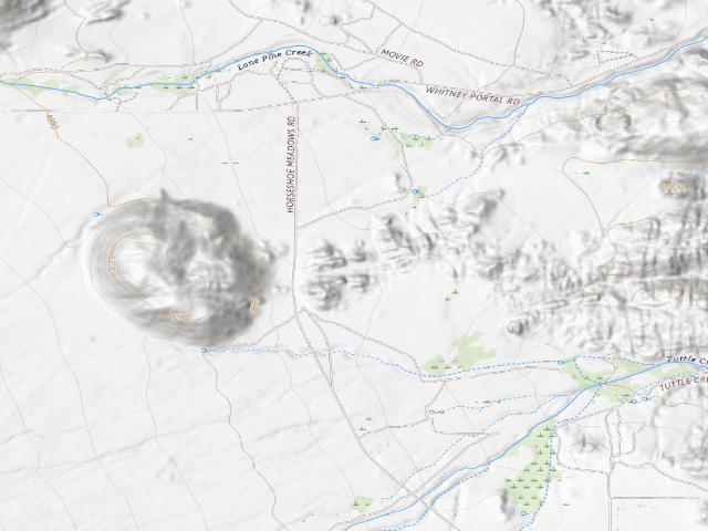 USGS topographic map of BLM Designated Campsite