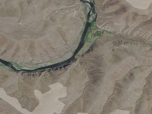 Aerial image of BLM dispersed camp #10 — Gilliam County, OR