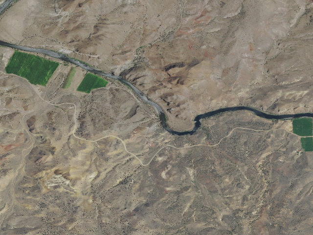 Aerial image of BLM dispersed camp #10 — Wheeler County, OR