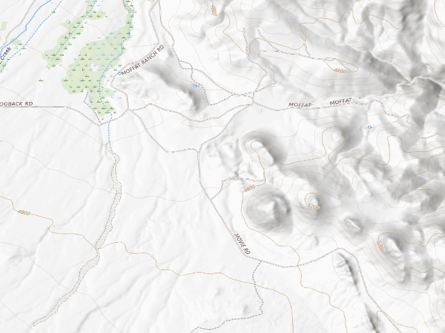 USGS topographic map of BLM dispersed camp #11 — Inyo County, CA