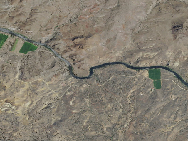 Aerial image of BLM dispersed camp #11 — Wheeler County, OR