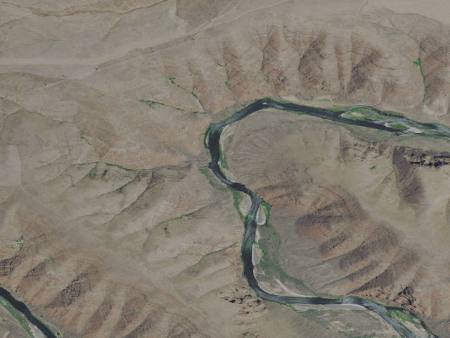 Aerial image of BLM dispersed camp #12 — Sherman County, OR