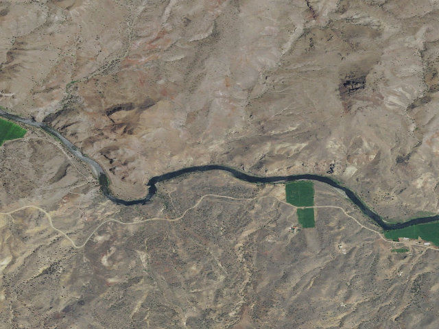 Aerial image of BLM dispersed camp #12 — Wheeler County, OR