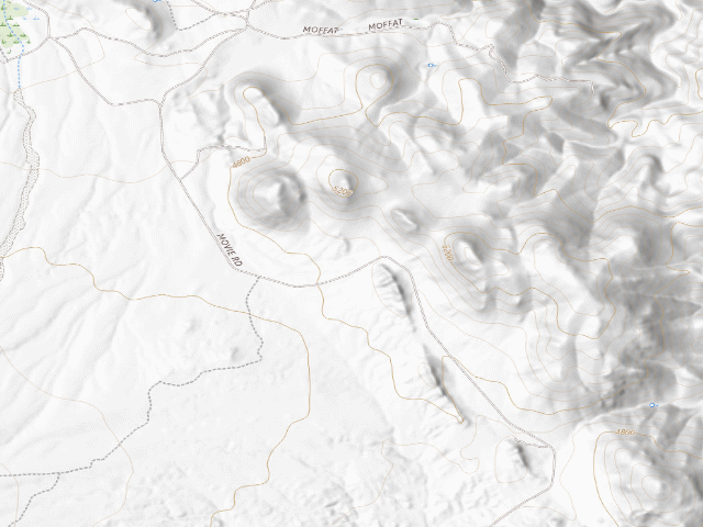 USGS topographic map of BLM dispersed camp #13 — Inyo County, CA