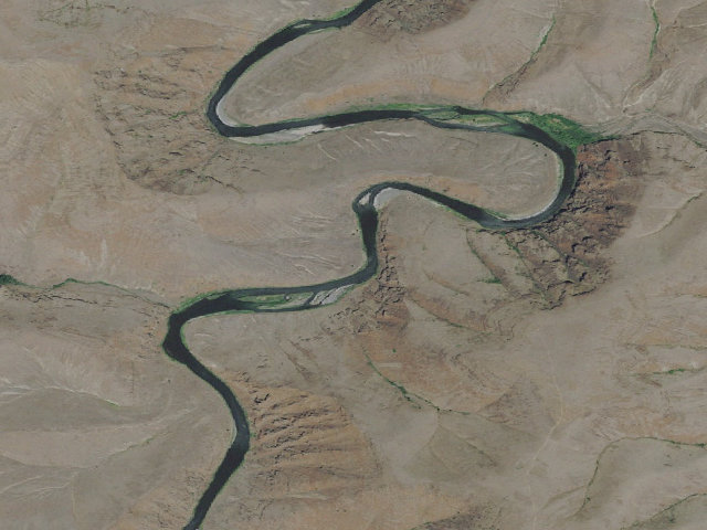 Aerial image of BLM dispersed camp #13 — Sherman County, OR