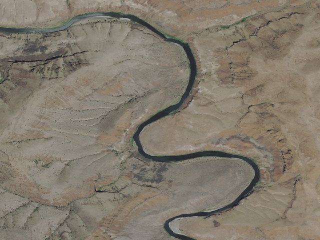 Aerial image of BLM dispersed camp #14 — Gilliam County, OR