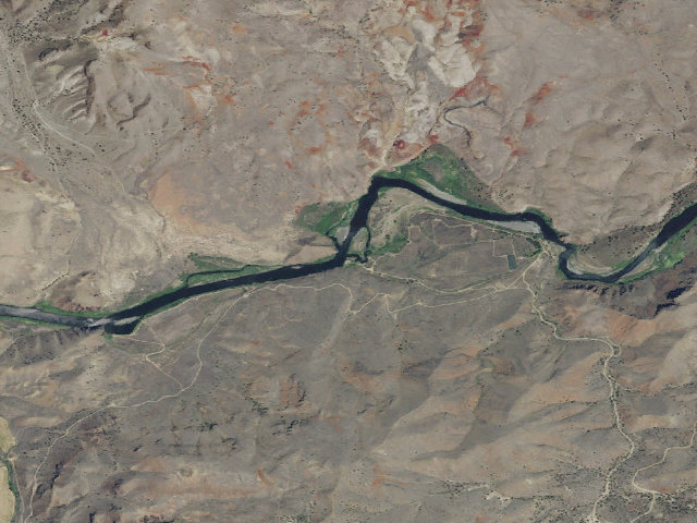Aerial image of BLM dispersed camp #14 — Wheeler County, OR