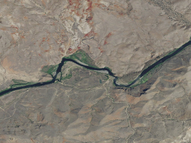 Aerial image of BLM dispersed camp #15 — Wheeler County, OR