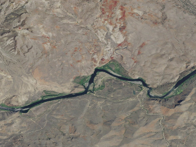 Aerial image of BLM dispersed camp #16 — Wheeler County, OR