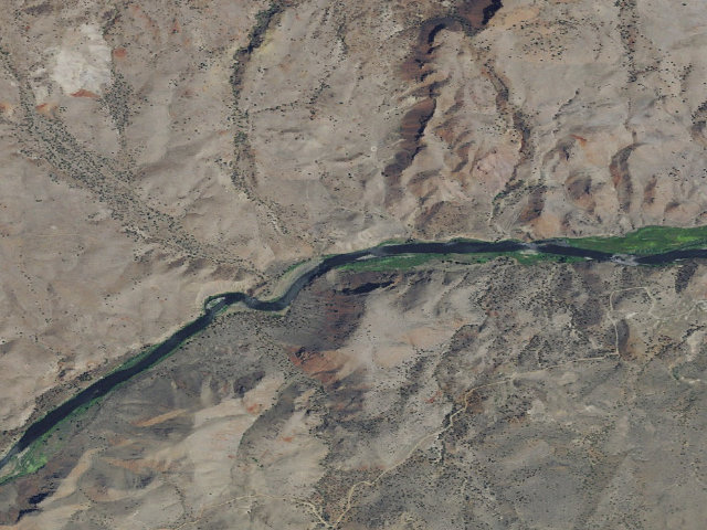 Aerial image of BLM dispersed camp #18 — Wheeler County, OR