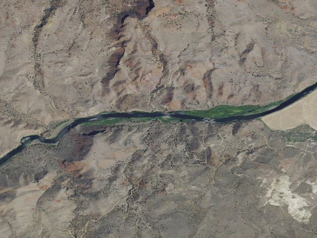 Aerial image of BLM dispersed camp #19 — Wheeler County, OR