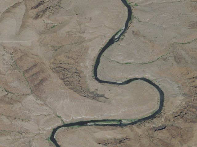 Aerial image of BLM dispersed camp #2 — Gilliam County, OR